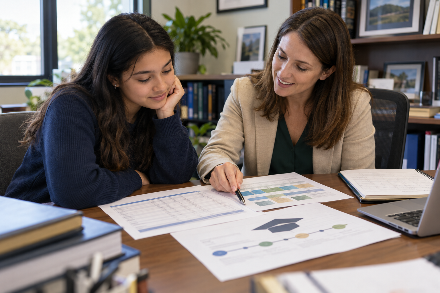 High school credit plan showing courses and graduation progress